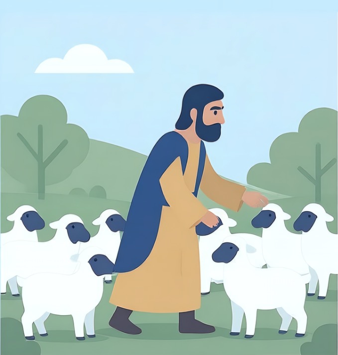 Shepherd and Sheep
